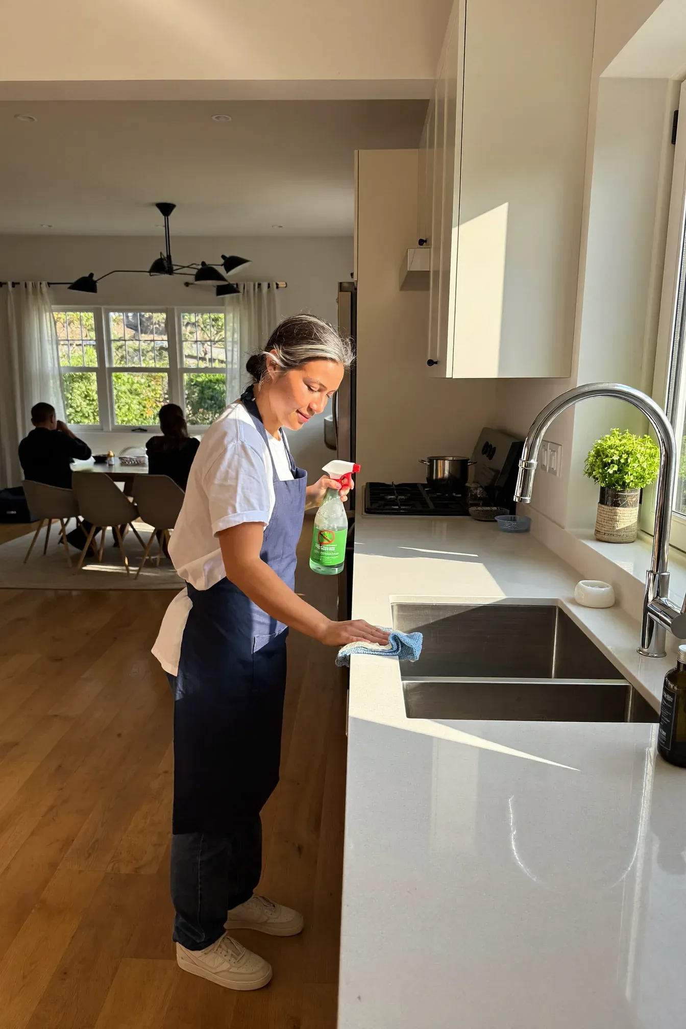 Kitchen prepared for a home cleaning visit in Westbourne